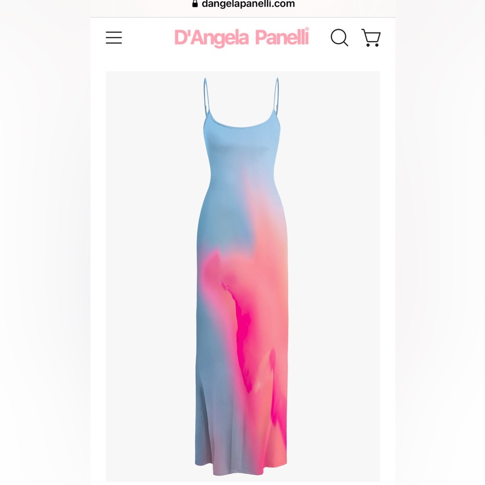 NWT D’Angela Panelli floral printed tank dress